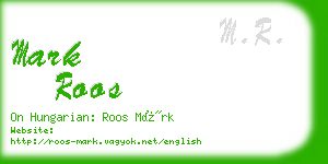 mark roos business card